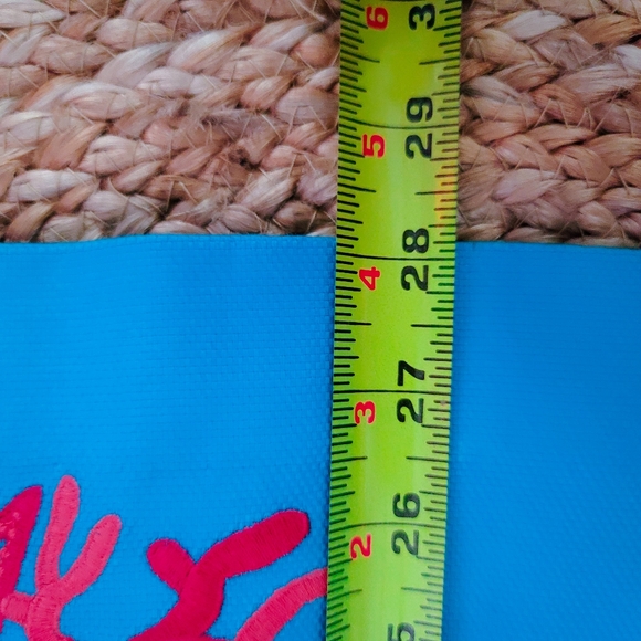 Lilly Pulitzer Blue Stitched Coral Strapless Dress - Picture 13 of 13